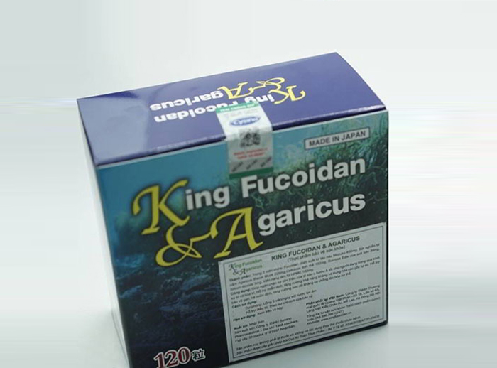 King Fucoidan & Agaricus Japan, hộp 30 viên
