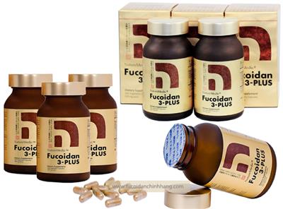 Mua 6 Hộp Fucoidan 3 Plus - hỗ trợ điều trị ung thư, tăng sức đề kháng, Hộp 160 viên