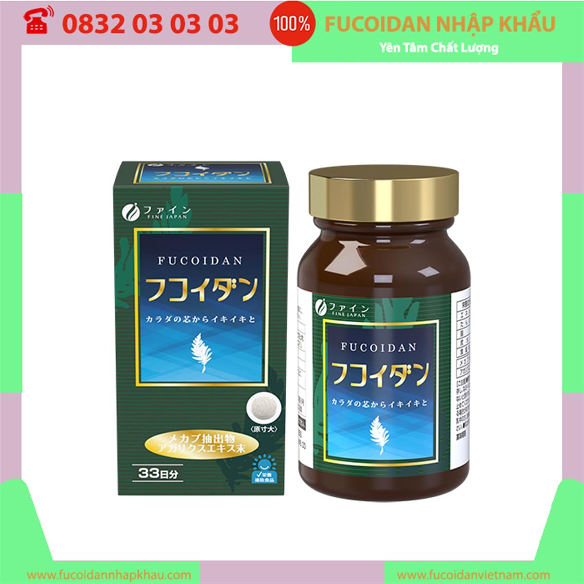 Thực phẩm bảo vệ sức khỏe Fucoidan Fine. Hộp 198 viên
